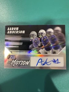 Aaron Anderson 2025 Leaf Pro Set Calcio Metallo In Movimento Auto /25 LSU - Foto 1 di 2
