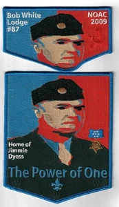 Bob White Lodge 87 2009 NOAC Flap Set BLUE Bdr Georgia-Carolina, GA - Picture 1 of 1