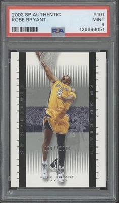 2002 SP Authentic #101 Kobe Bryant 397/2000 Mint PSA 9 - Image 1 of 2