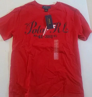 Polo Ralph Lauren Boys Shirt Small (8) Red Short Sleeve Casual - Image 1 of 2