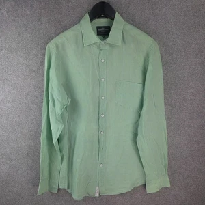 Rodd & Gunn Shirt Mens Medium Green 100% Linen Button Up Long Sleeve 13741 - Picture 1 of 9