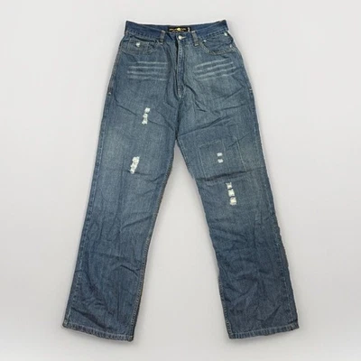 Pantalones de mezclilla holgados vintage Jordan Craig desgastados para hombre talla 34x32 azul patinador Foto 1 de 4