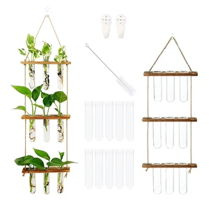 Wandbehang Glas Pflanzer Propagation Station Reagenzglas Vase Blume - Bild 1 von 6