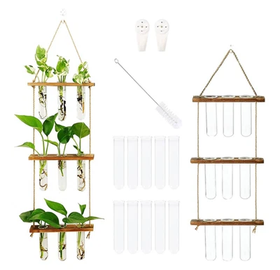 Wandbehang Glas Pflanzer Propagation Station Reagenzglas Vase Blume - Bild 1 von 4