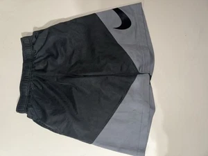 Nike Black and Gray Athletic Shorts Youth Medium dri-fit Pockets - Picture 1 of 8
