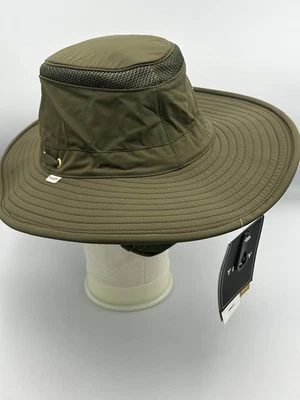 Sombrero Tilley Boonie Ajustado Para Hombres 7 7/8 Olive Airflo Malla Ventilado UPF 50+ Senderismo Foto 1 de 4