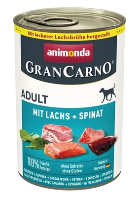 animonda GranCarno Hunde Nassfutter Lachs & Spinat 6x400g getreidefrei ohne - Bild 1 von 2