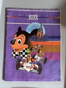 Vintage 1985 Indianapolis 500 Festival Program Wonderful World Of Disney Cover - Picture 1 of 11