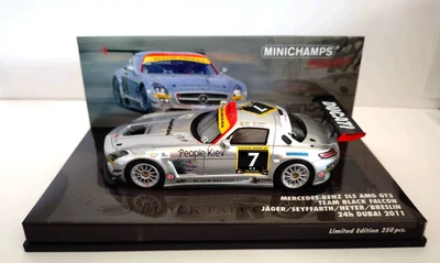Minichamps 1:43 Mercedes SLS AMG GT3 – Black Falcon #7 – 24h Dubai 2011 – LE 250 — 第 1/4 张图片