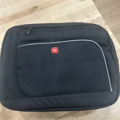 Swiss Gear Black TSA Friendly ScanSmart Laptop Messenger Bag Foto 1 de 4