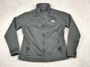 North Face Jacket Womens Large Black Softshell Full Zip Hiking Outdoor Mock Neck - Picture 1 of 10
