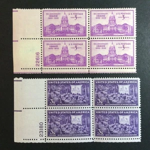 BroadviewStamps USA #896, 926 LL plate blocks. MNH F-VF - Picture 1 of 2