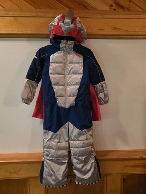 Kids WeeDo Funwear 1 pc Snowsuit Superhero Captain Pow Costume M 116-128 6-8 yr - Image 1 of 4