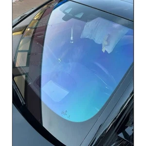 83.9% VLT Blue Chameleon Car Window Film Windshield Tint Sticker Wrap Roll 1M*3M - Picture 1 of 12