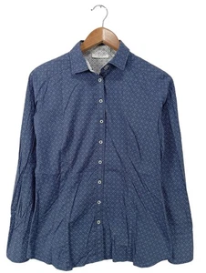 ETERNA Camisa de manga larga Mujeres Camisa de vestir Talla EU 38 azul-blanco - Imagen 1 de 5