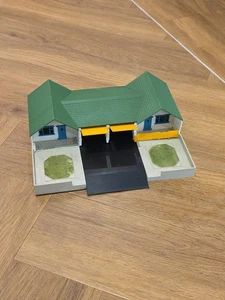 Minic Autopista Vintage Chalet Completo Casas Y Garajes Original  - Imagen 1 de 11