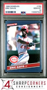 1986 Donruss #164 Eric Davis Reds PSA 10 - Bild 1 von 3