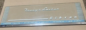 RARE 1940'S VINTAGE GIBSON REFRIGERATOR FREEZ’R LOCKER DOOR ORIGINAL AMERICANA - Picture 1 of 5