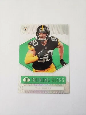 2020 Panini Illusions Shining Stars Emerald TJ Watt - Image 1 of 2