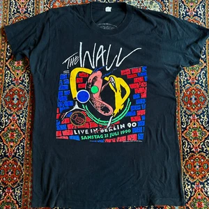 Vintage 90er Pink Floyd Shirt Live FALL of BERLIN WALL Konzerttour Psych Rock selten L - Bild 1 von 5