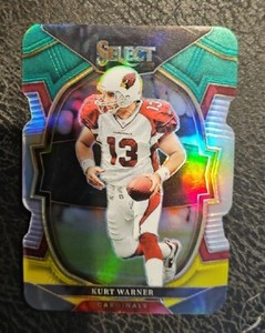 2021 Panini - Select Football Yellow Gold Die Cut Concourse Kurt Warner