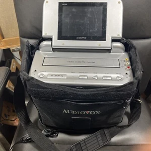 audiovox portable VHS player for Parts Or Repair (black LCD) READ - Picture 1 of 12