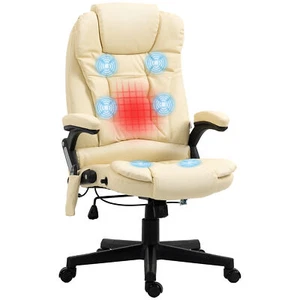 Massage Office Chair Heated Reclining Computer Chair with 6 Vibration Points - Picture 1 of 9
