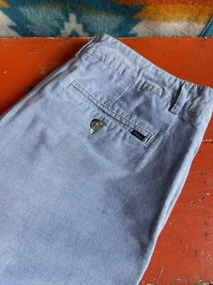 Polo Ralph Lauren Shorts Boys Youth 20 Chino Flat Chambray Blue Oxford 10"Preppy - Image 1 of 4