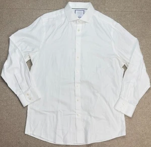Charles Trywhitt camicia elegante uomo slim fit bianca manica lunga taglia 17-35 - Foto 1 di 7