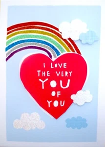 Papyrus Taylor Swift Glitter Rainbow Friendship or Love Greeting Card ~ BIG HUGS - Picture 1 of 6