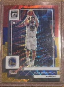 2022-23 Donruss Optic Klay Thompson Red & Gold Wave /99 #71 SP - Foto 1 di 2