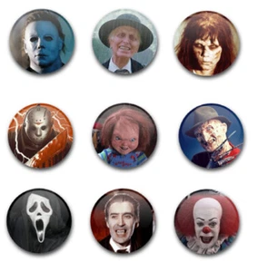 25 mm 1" KNOPFABZEICHEN HALLOWEEN SET 2 X9 - Bild 1 von 1