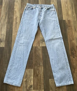 Levi's 501 Talla W34 L34.5 Botón Mosca 501-0134 Hecho en EE. UU. De Colección Años 90 - Imagen 1 de 14