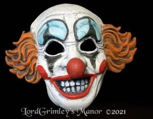 NEU 2021 Vintage Clown Halb Halloween Maske Gruselig Cosplay Horror Grusel - Bild 1 von 3
