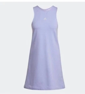 Adidas X Zoe Saldana Tank Kleid Gr. L helllila HB1505 Raceback French Terry - Bild 1 von 7