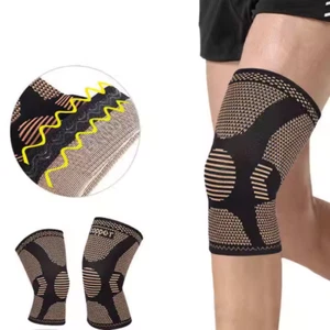 Copper Knee Brace Support Sleeve | Non-Slip Compression Pad for Sports & Relief - Picture 1 of 6