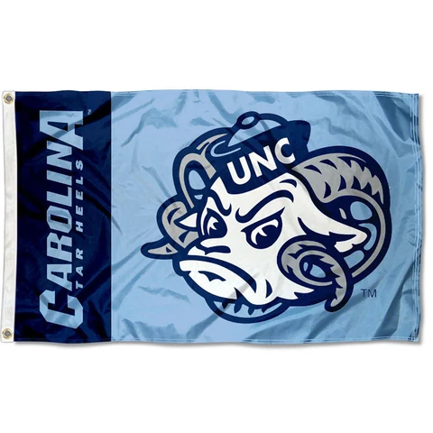 North Carolina Tar Heels UNC Ramses Flag 3x5 Banner Cover