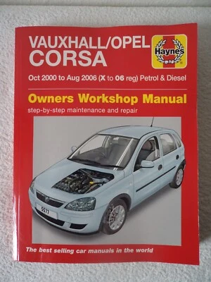 Haynes Vauxhall Opel Corsa Workshop Repair Manual 2000-2006 Petrol & Diesel 5577 - Image 1 of 4