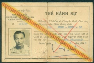 Vietnam Etat Du Viet Nam 1955 Police ID Card - Picture 1 of 2
