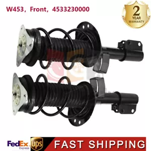 Fit Smart Fortwo W453 2016-19 2X Front Suspension Struts Coil Spring w/o ADS New - Picture 1 of 11