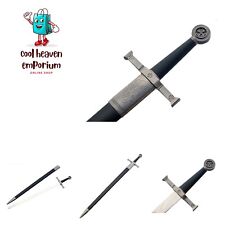33" Medieval Crusader Sword with Scabbard Series Choose Your Style