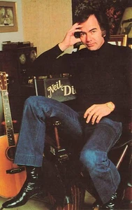 Chrome Postcard ~ Singer Neil Diamond - Picture 1 of 2