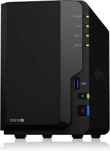 Synology DS218+ avec DiskStation 4 To (2 x 2 To WD Rouge), stockage en réseau - Photo 1/8