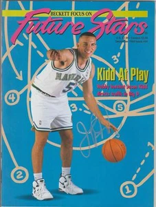 Jason Kidd AUTOGRAFIADO 1994 REVISTA BECKETT FUTURE STARS FIRMADA - Imagen 1 de 1