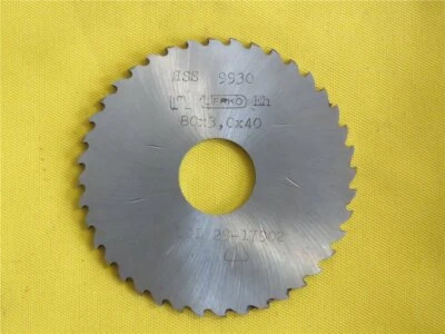 WMW WERKÖ DDR Metall Kreissägeblatt Werkö HSS - 80 x 3,0 x 40 - Aufn Ø 22 Scheibenfräser