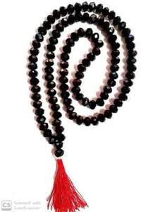 Schwarz Achat Diamantschliff Kali Hakik Mala 108+1 Perlen 6 mm Kristall Japa Halskette - Bild 1 von 2