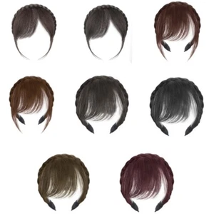 Air Bangs Hairband Wigs Bangs Headband Realistic Synthetic Fibre Bangs for Daily - Picture 1 of 16