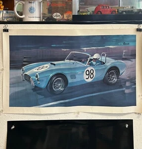 1960s Revell A.C. Cobra promotional poster from the model company. l - Picture 1 of 1