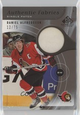 2005-06 SP Game Used Edition Authentic Fabrics /75 Daniel Alfredsson Patch HOF