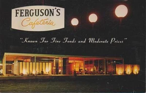 Phoenix AZ Ferguson's Cafeteria, Indian School At 27th circa 1960 Postcard Rare - Picture 1 of 1